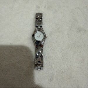 Haband Silver Kids Watch with Small Diamonds